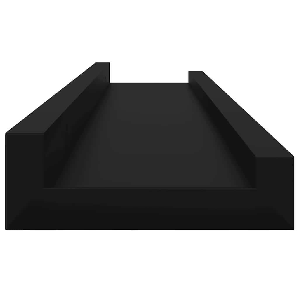 Zidne police 4 kom crne 60 x 9 x 3 cm