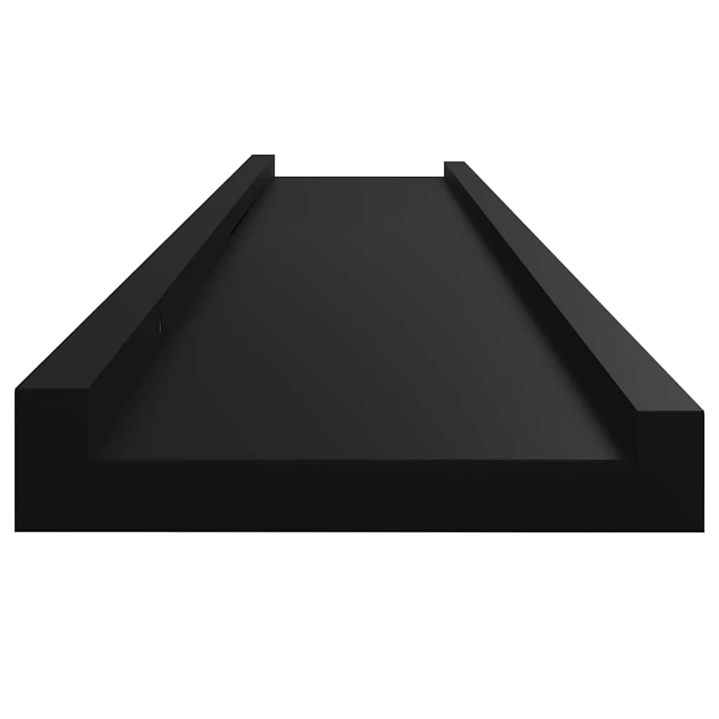 Zidne police 4 kom crne 100 x 9 x 3 cm