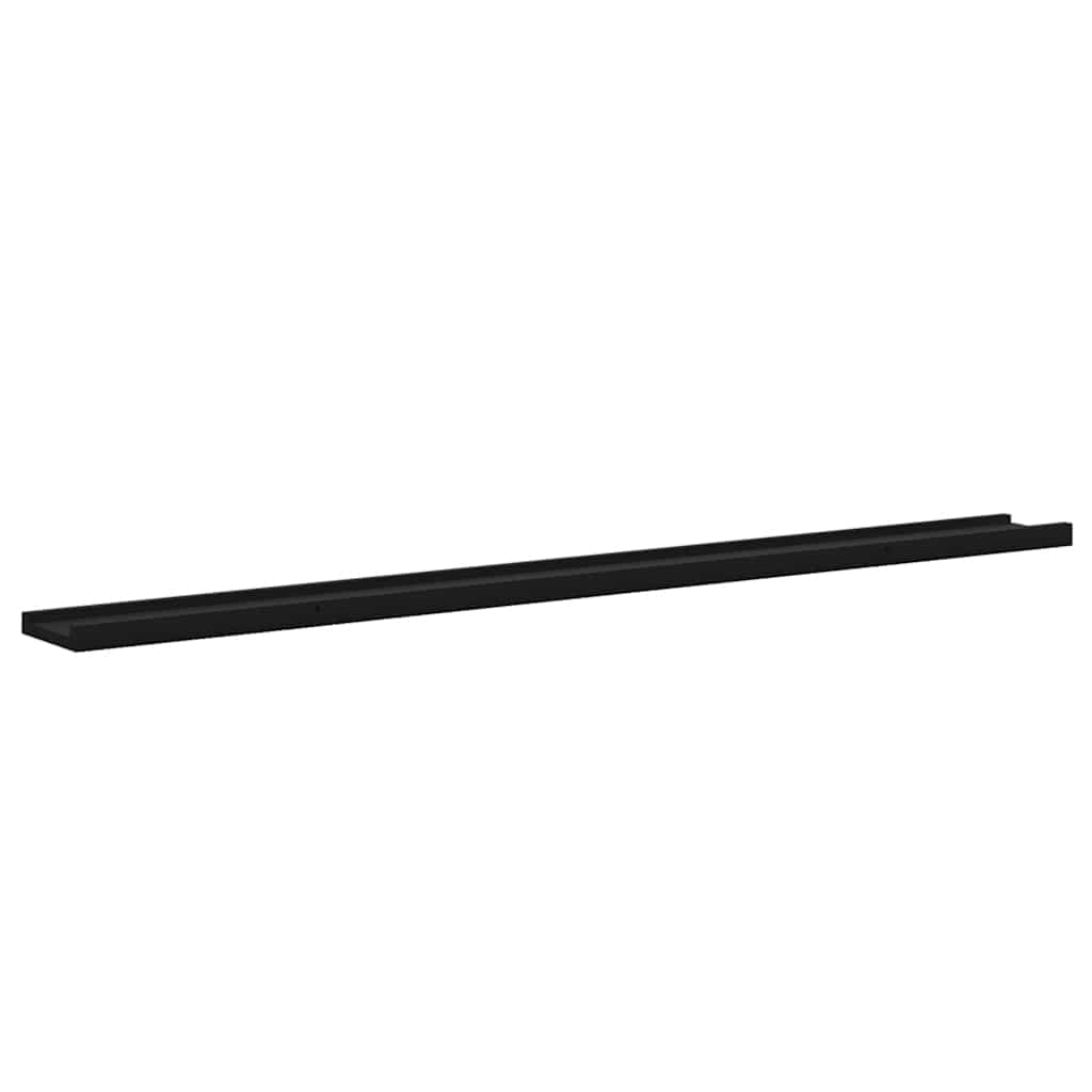 Zidne police 4 kom crne 115 x 9 x 3 cm
