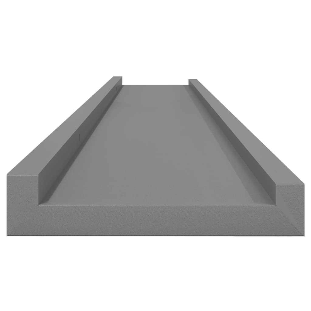 Zidne police 4 kom sive 115 x 9 x 3 cm