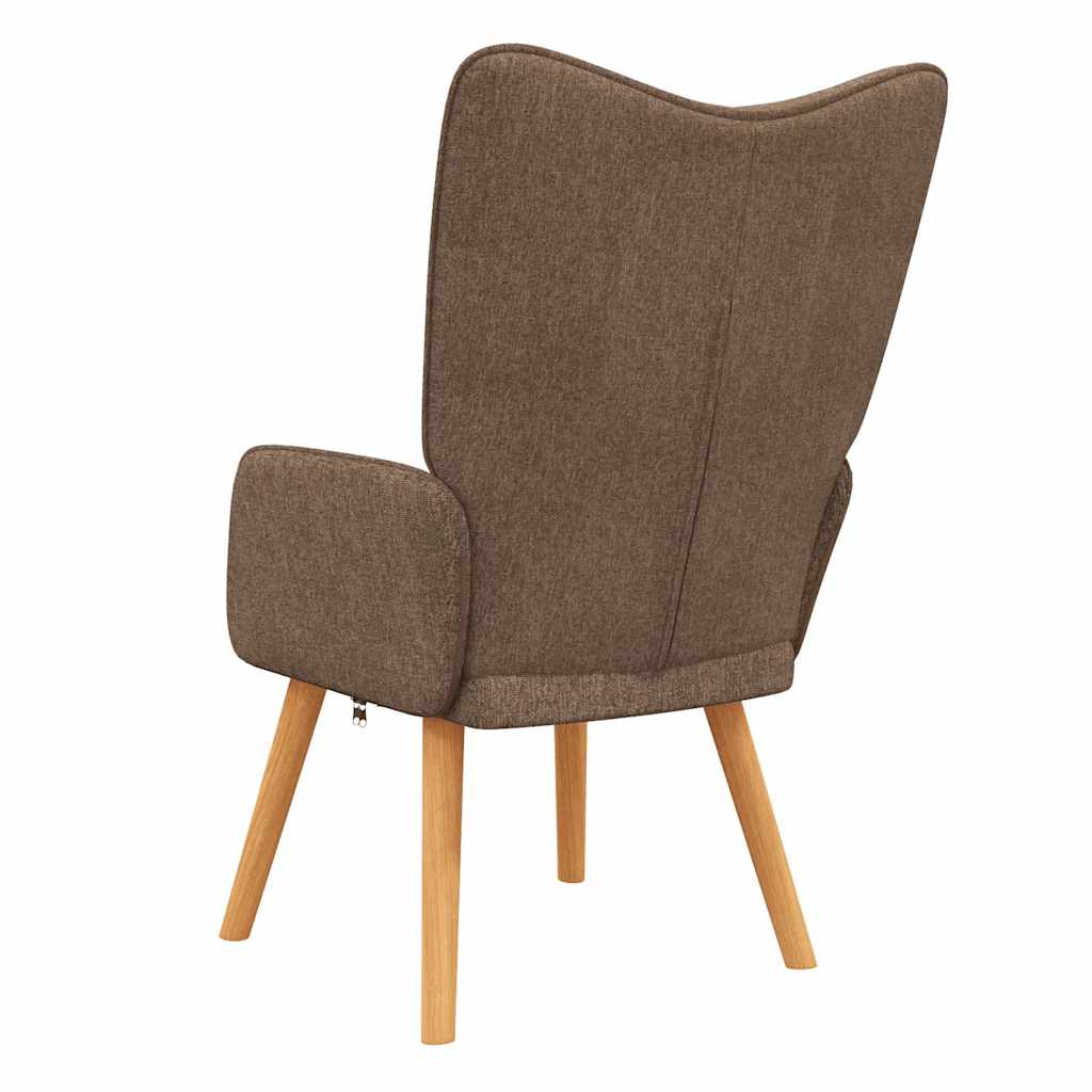 Stolica za opuštanje od tkanine smeđa