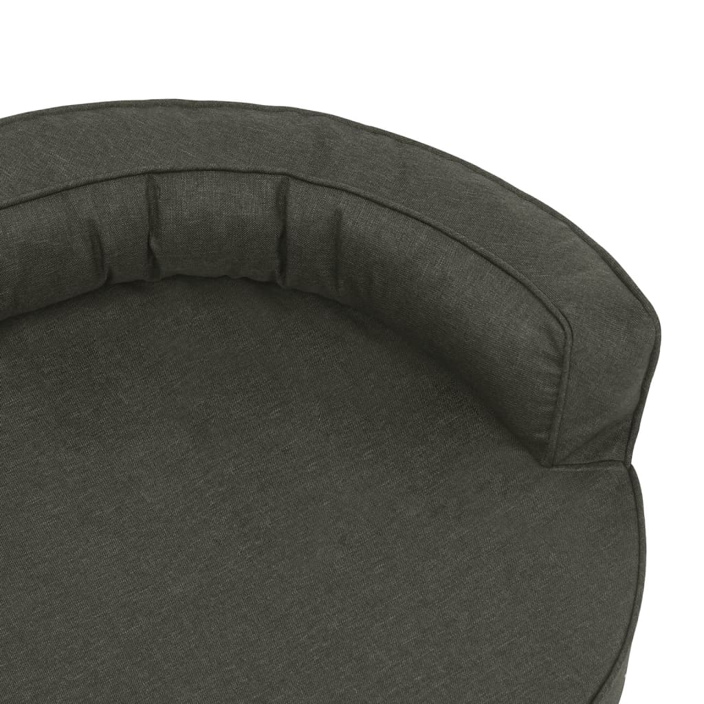 Ergonomski madrac za pse 75 x 53 cm izgled platna tamnosivi