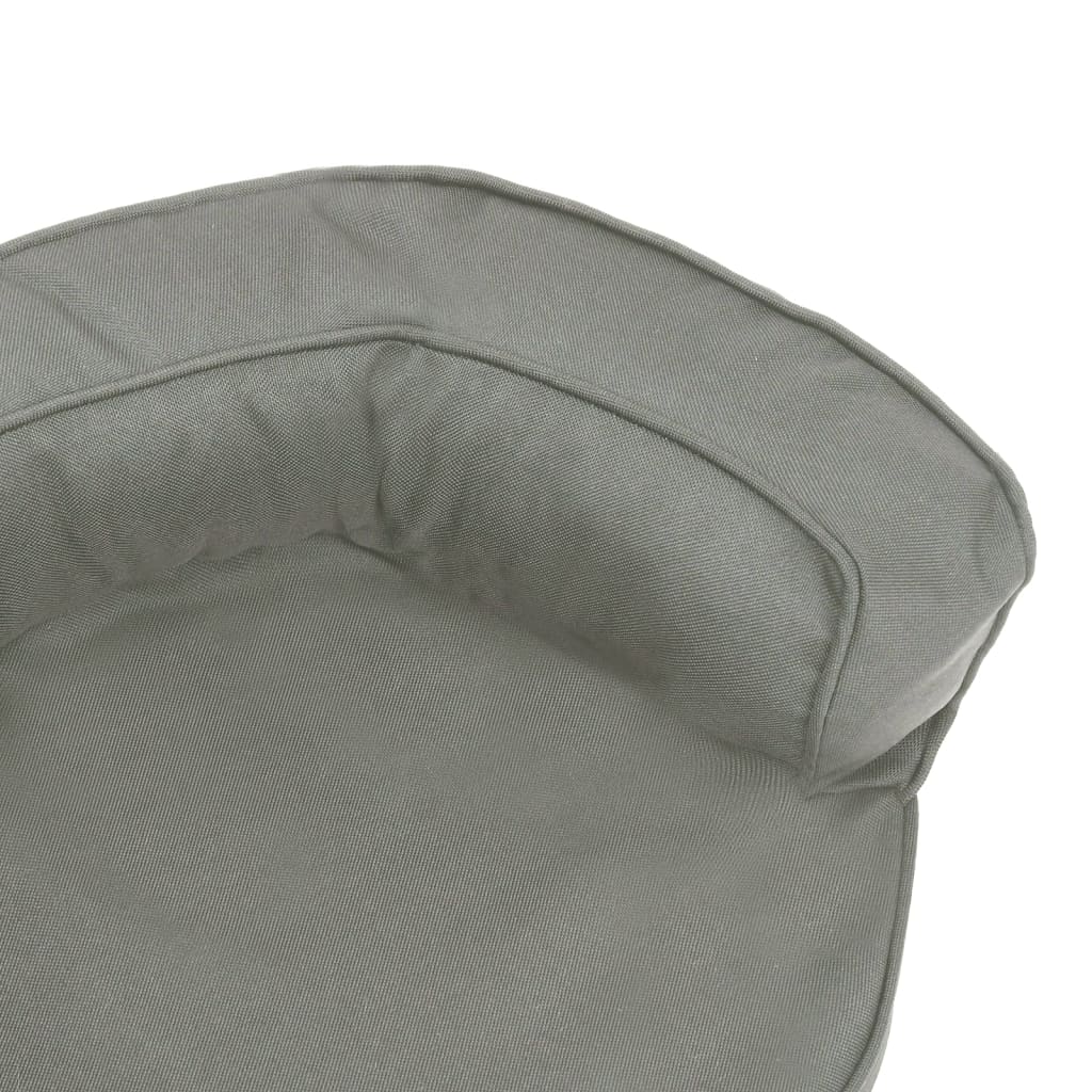 Ergonomski madrac za pse 60 x 42 cm sivi izgled platna