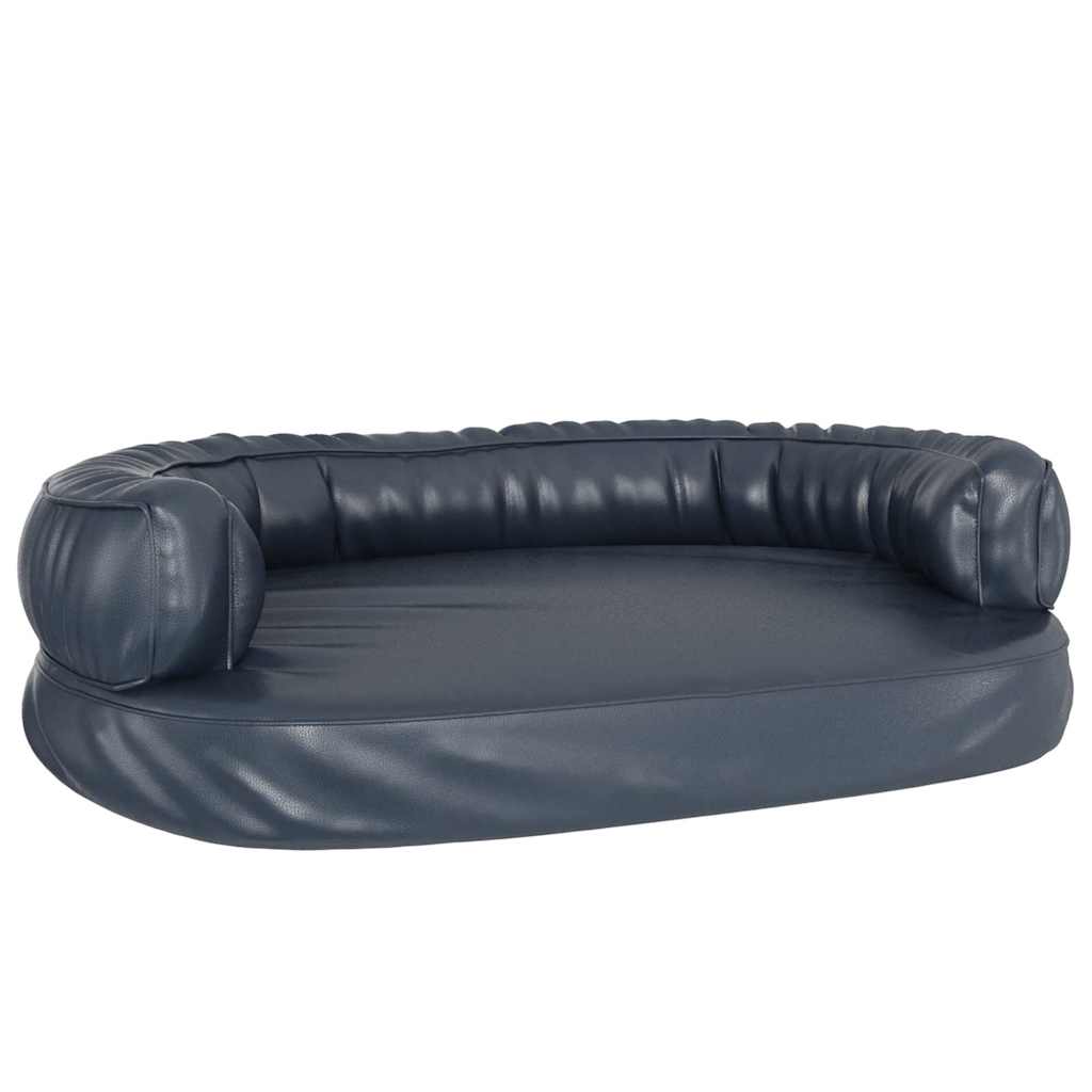 Ergonomski pjenasti krevet za pse modri 88 x 65 cm umjetna koža