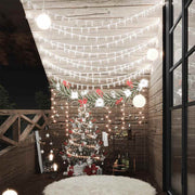 Vilinski rasvjetni lanac 20 m 200 LED hladni bijeli 8 funkcija