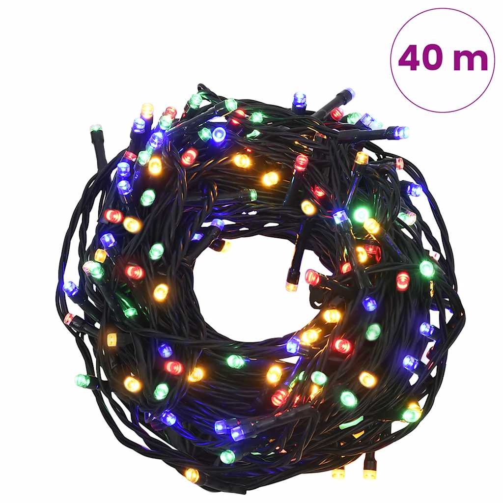 Rasvjetni lanac s 400 LED žarulja višebojni 40 m 8 efekata