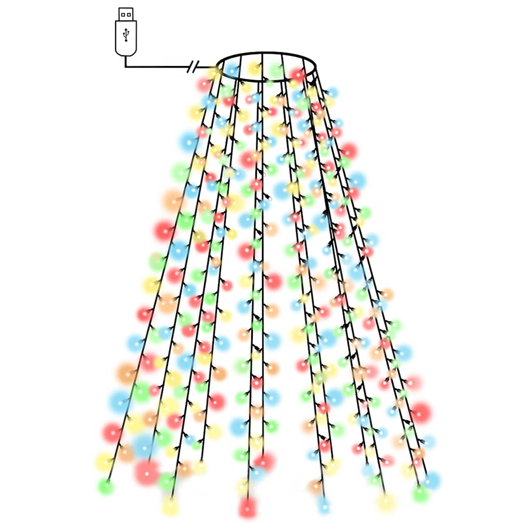 Mrežasta svjetla za božićno drvce 150 LED žarulja šarena 150 cm