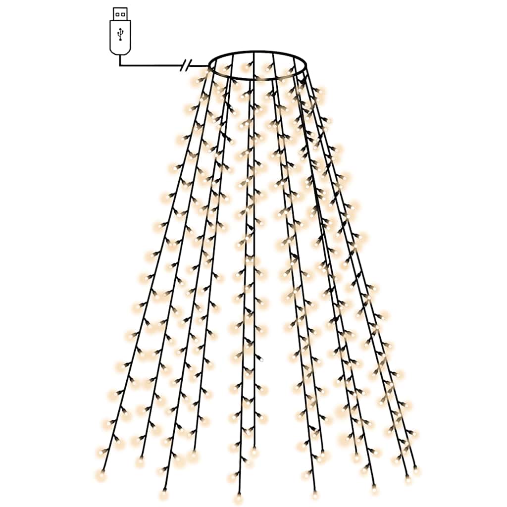 Mrežasta svjetla za božićno drvce 210 LED hladna bijela 210 cm