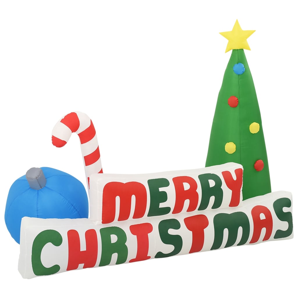 Merry Christmas LED ukrasi na napuhavanje za drvce 240 x 188 cm