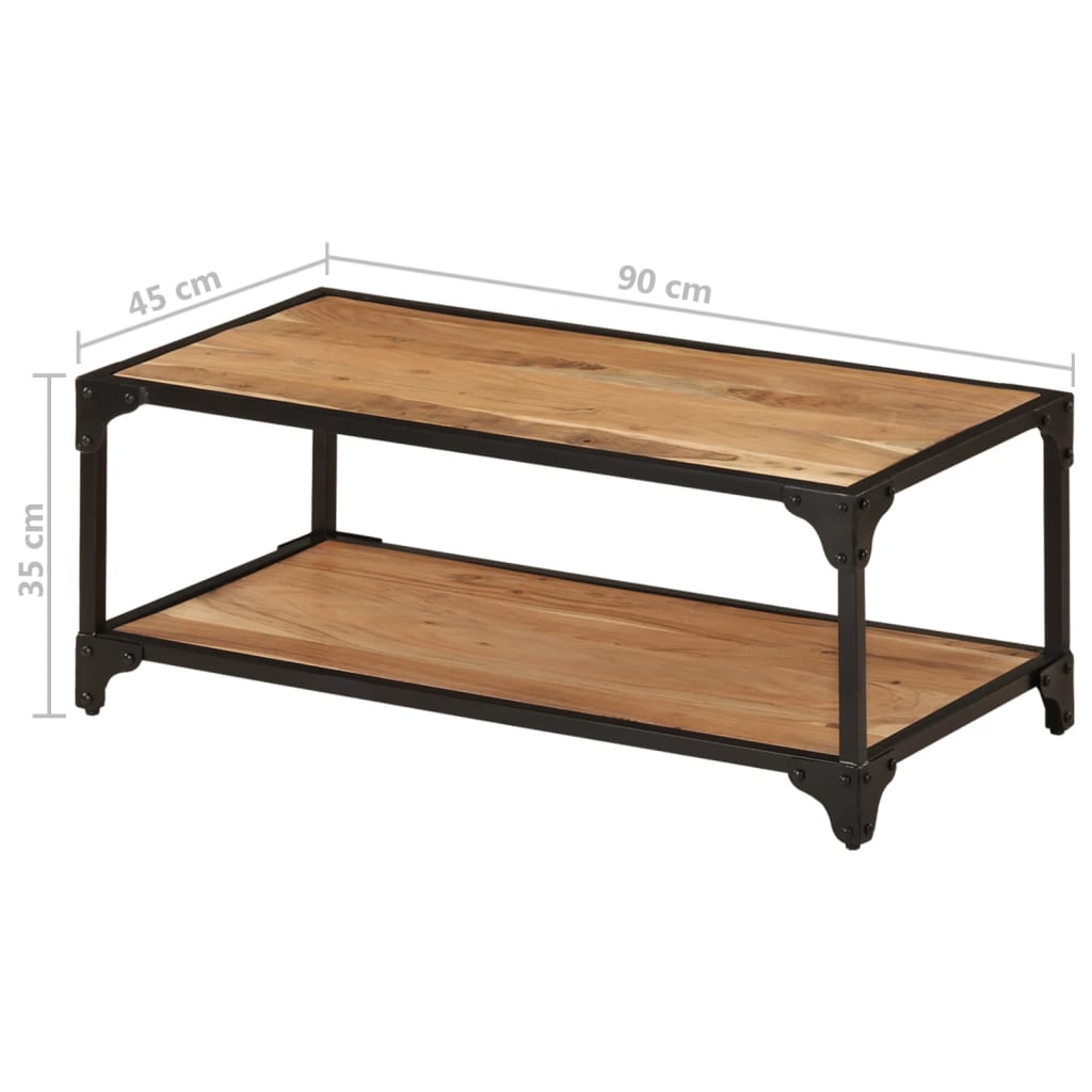Stolić za kavu 90 x 45 x 35 cm od masivnog bagremovog drva