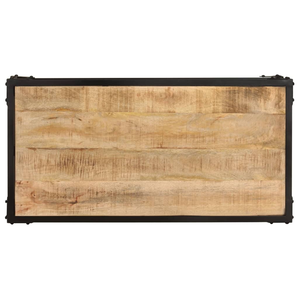 Stolić za kavu 90 x 45 x 35 cm od masivnog grubog drva manga