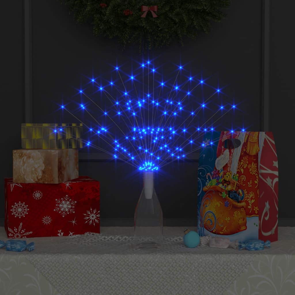Božićno svjetlo s izgledom vatrometa plavo 20 cm 140 LED