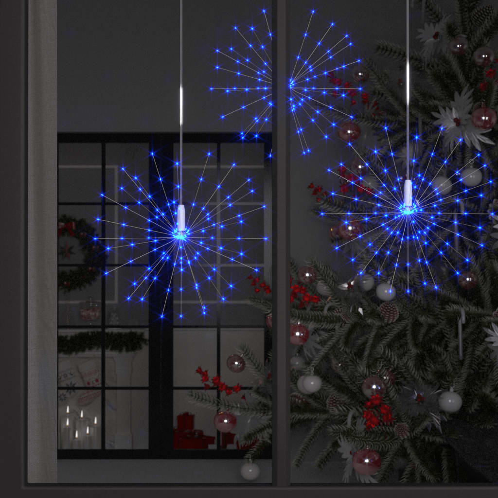 Božićno svjetlo s izgledom vatrometa plavo 20 cm 140 LED