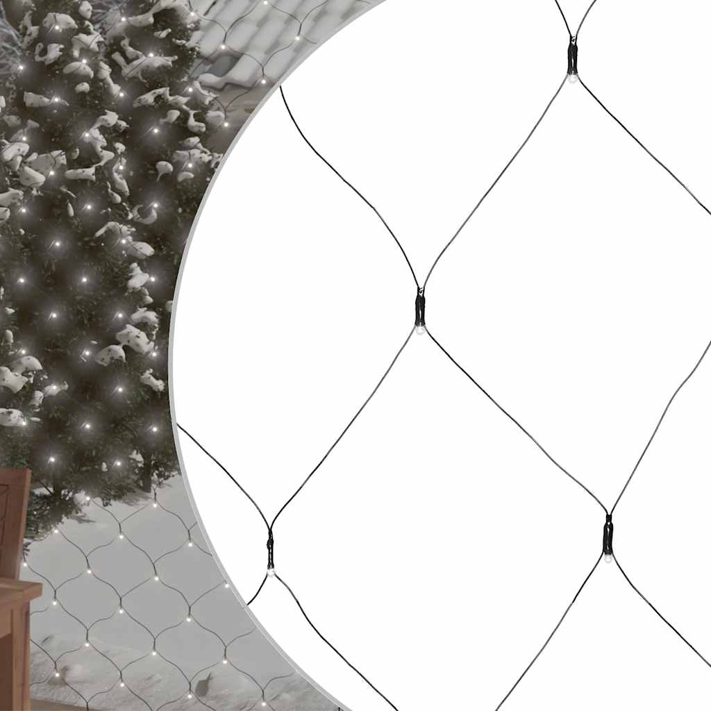 Božićna svjetlosna mreža hladna bijela 3 x 3 m 306 LED