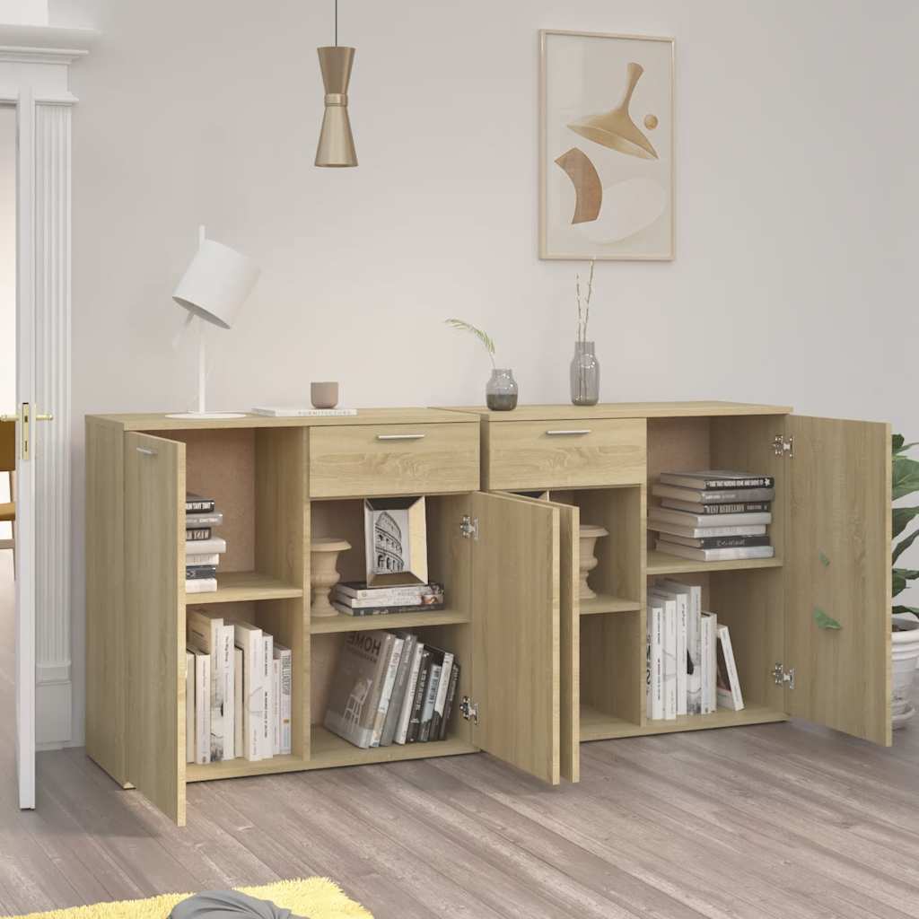 Komoda boja hrasta sonome 160 x 36 x 75 cm konstruirano drvo
