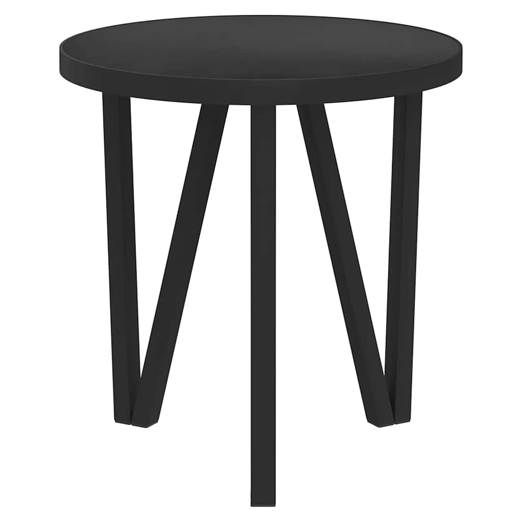 Stolić za čaj crni Ø 35 cm MDF
