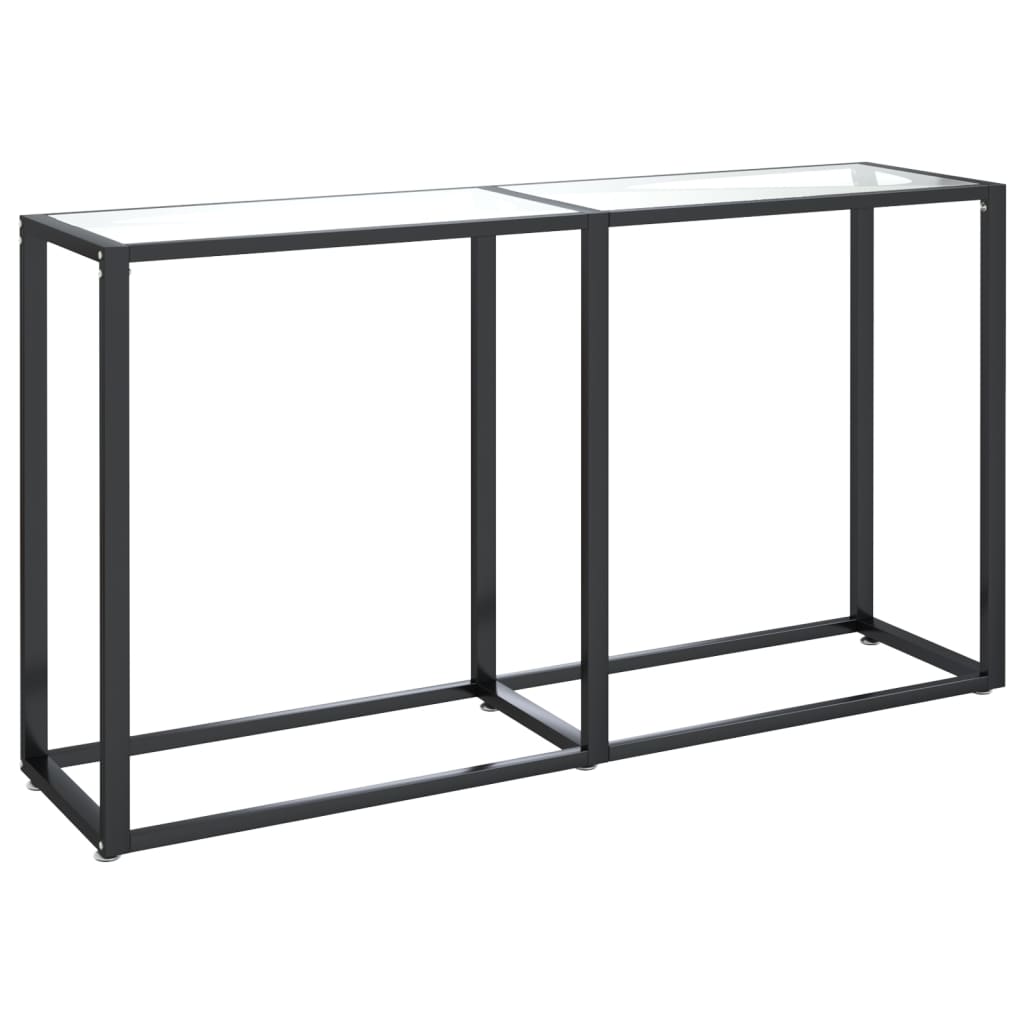 Konzolni stol prozirni 140 x 35 x 75,5 cm od kaljenog stakla