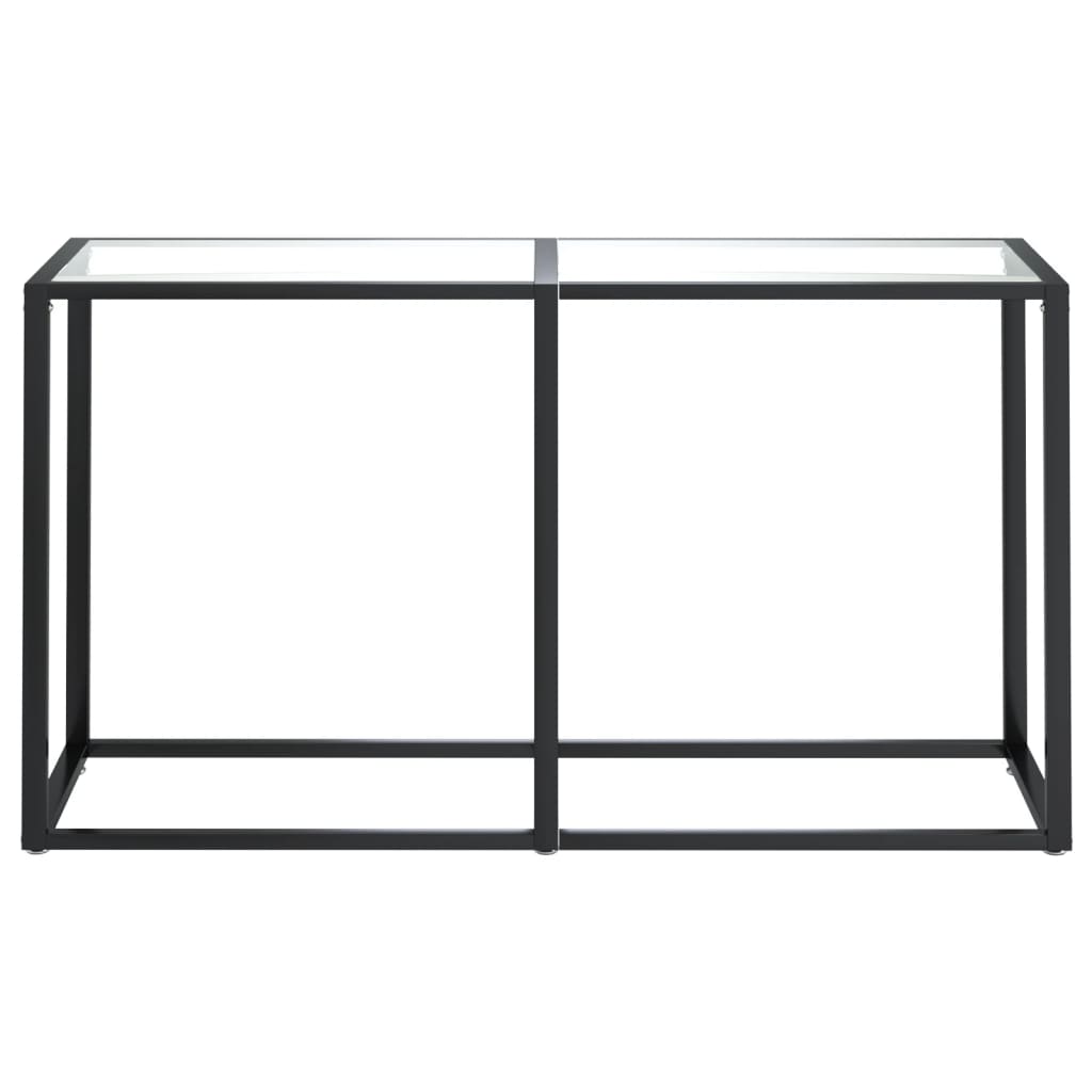 Konzolni stol prozirni 140 x 35 x 75,5 cm od kaljenog stakla