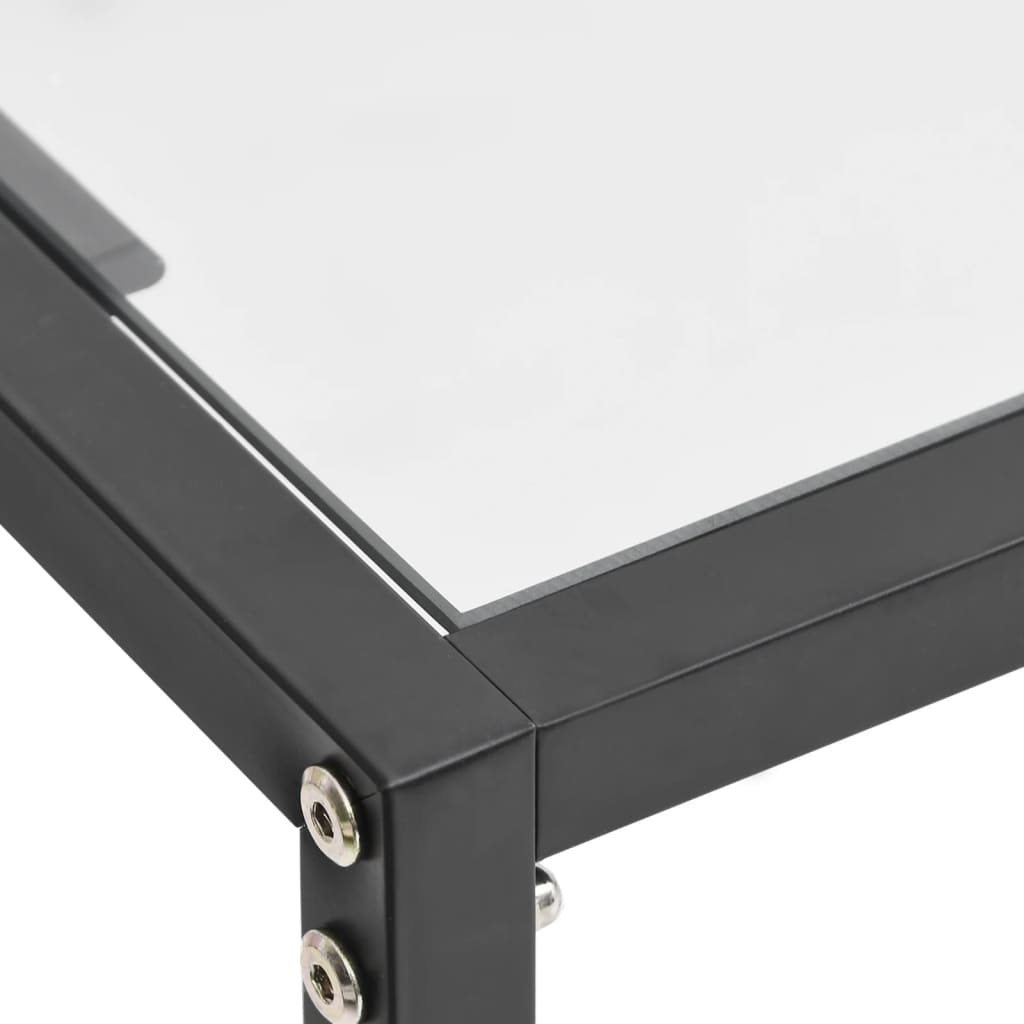 Konzolni stol prozirni 140 x 35 x 75,5 cm od kaljenog stakla