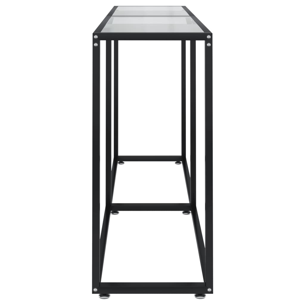 Konzolni stol prozirni 160 x 35 x 75,5 cm od kaljenog stakla