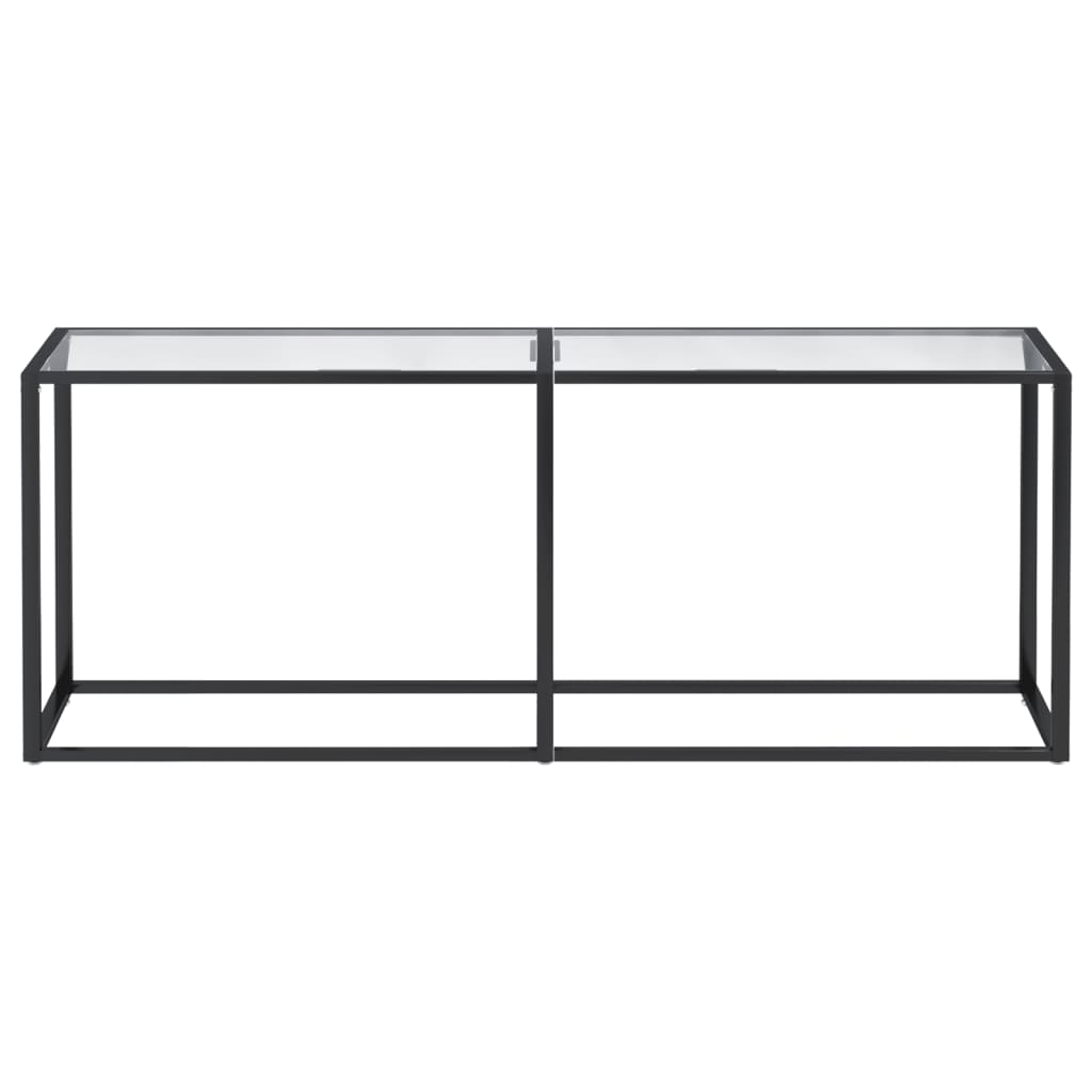 Konzolni stol prozirni 200 x 35 x 75,5 cm od kaljenog stakla