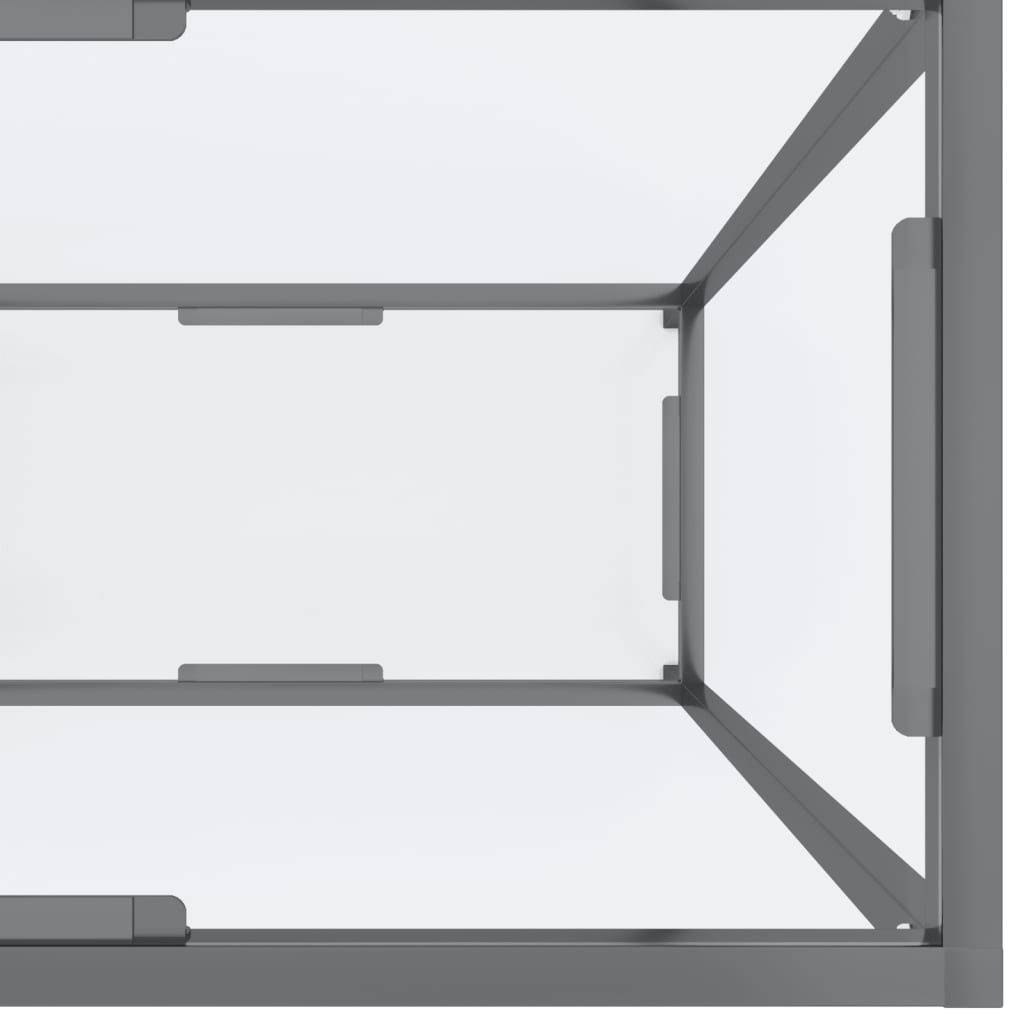 Konzolni stol prozirni 160 x 35 x 75,5 cm od kaljenog stakla