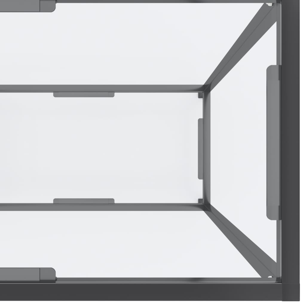 Konzolni stol prozirni 180 x 35 x 75,5 cm od kaljenog stakla
