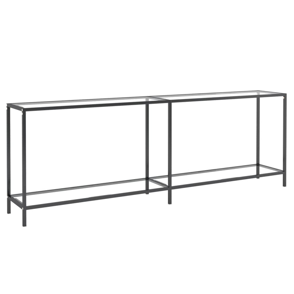 Konzolni stol prozirni 220 x 35 x 75,5 cm od kaljenog stakla