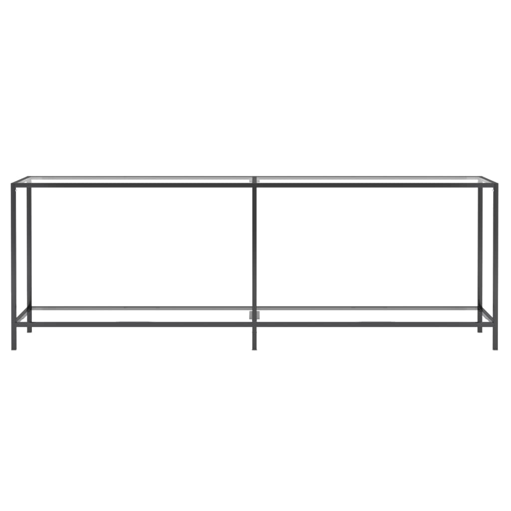 Konzolni stol prozirni 220 x 35 x 75,5 cm od kaljenog stakla