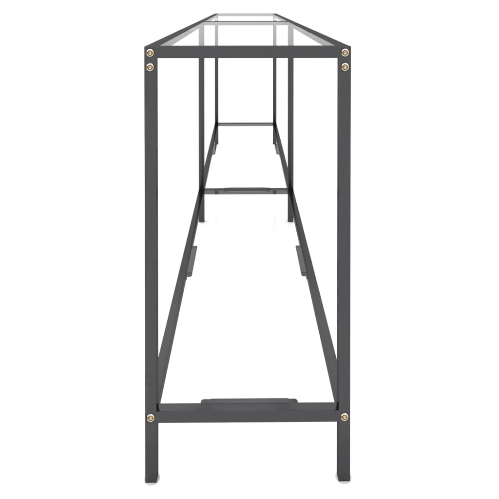 Konzolni stol prozirni 220 x 35 x 75,5 cm od kaljenog stakla