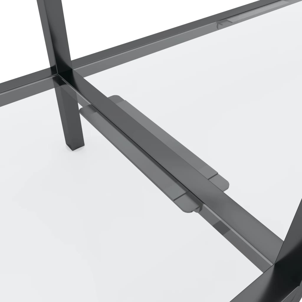 Konzolni stol prozirni 220 x 35 x 75,5 cm od kaljenog stakla