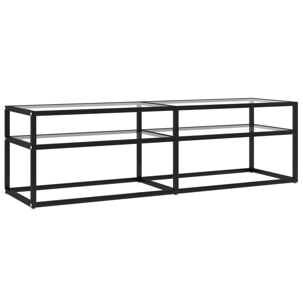 TV ormarić prozirni 140 x 40 x 40,5 cm od kaljenog stakla