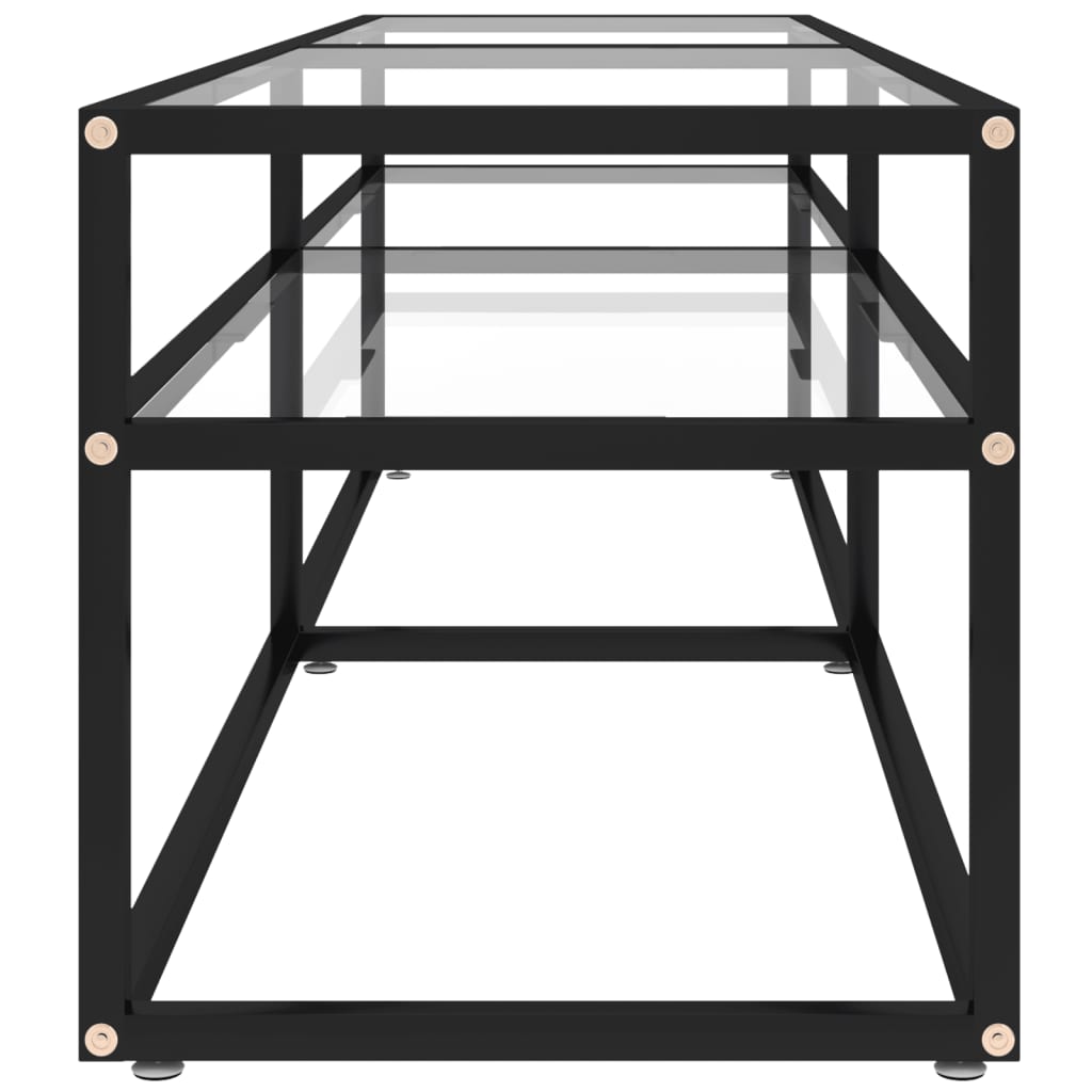 TV ormarić prozirni 160 x 40 x 40,5 cm od kaljenog stakla