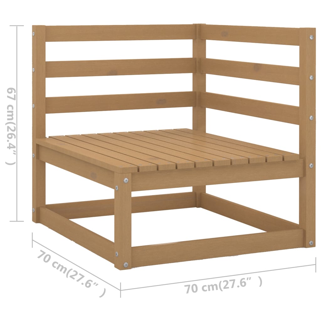 9-dijelna vrtna garnitura od masivne borovine