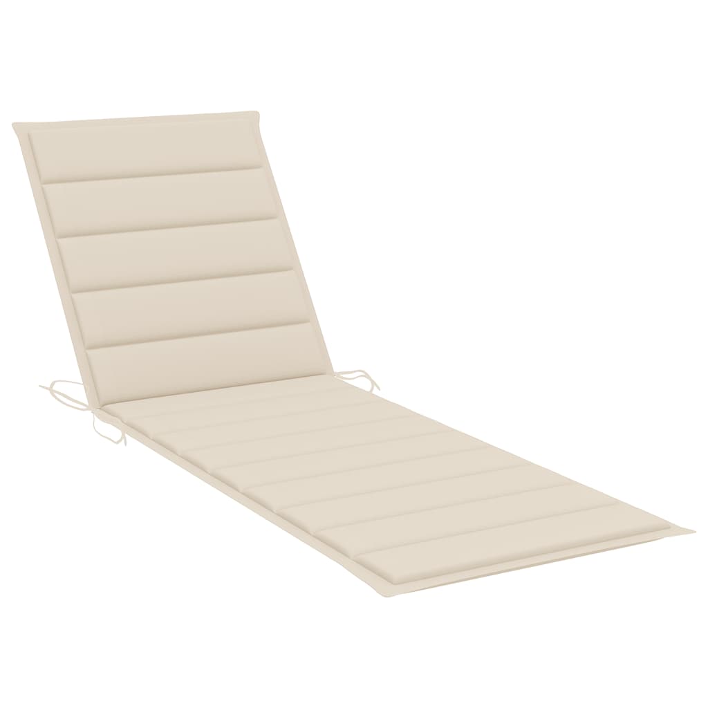 Ležaljke za sunčanje sa stolićem i jastucima 2 kom drvo bagrema