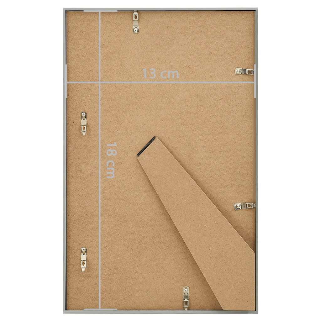 Okviri za fotografije 3 kom za stol srebrni 13 x 18 cm MDF