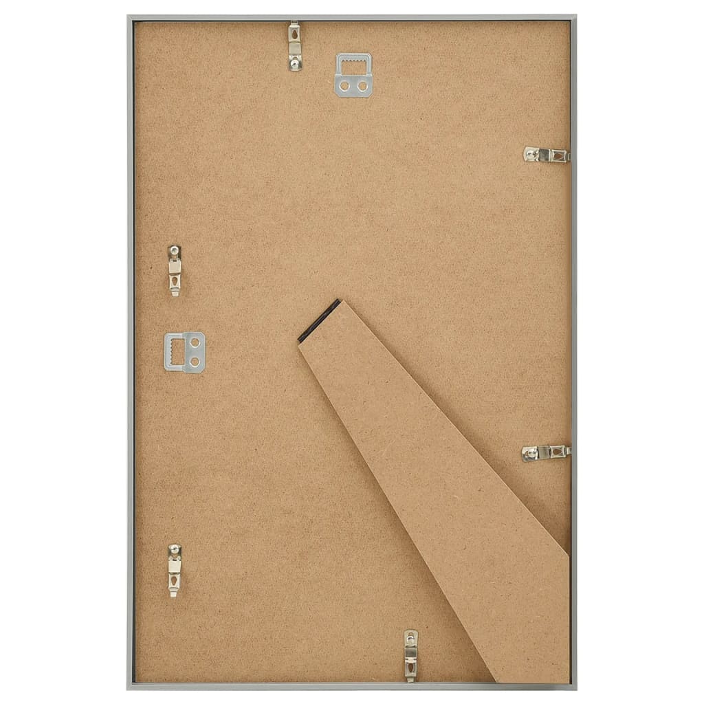 Okviri za fotografije 5 kom za zid i stol srebrni 70x90 cm MDF