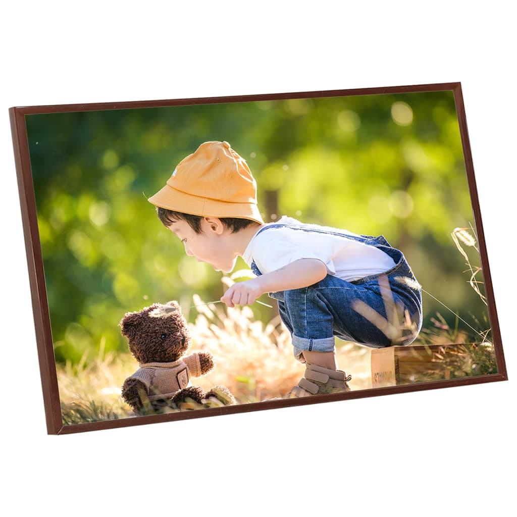 Okviri za fotografije 5 kom za zid i stol brončani 70x90 cm MDF