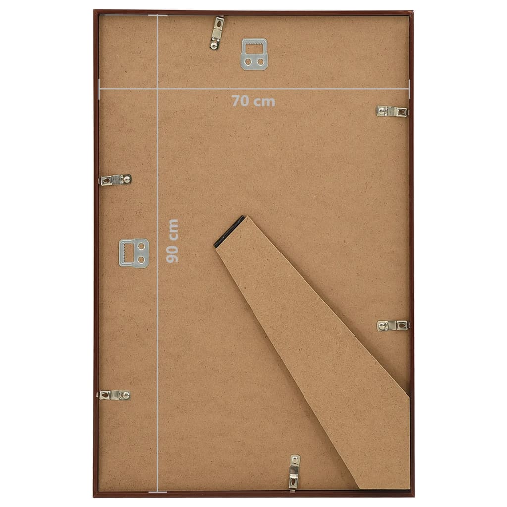 Okviri za fotografije 5 kom za zid i stol brončani 70x90 cm MDF