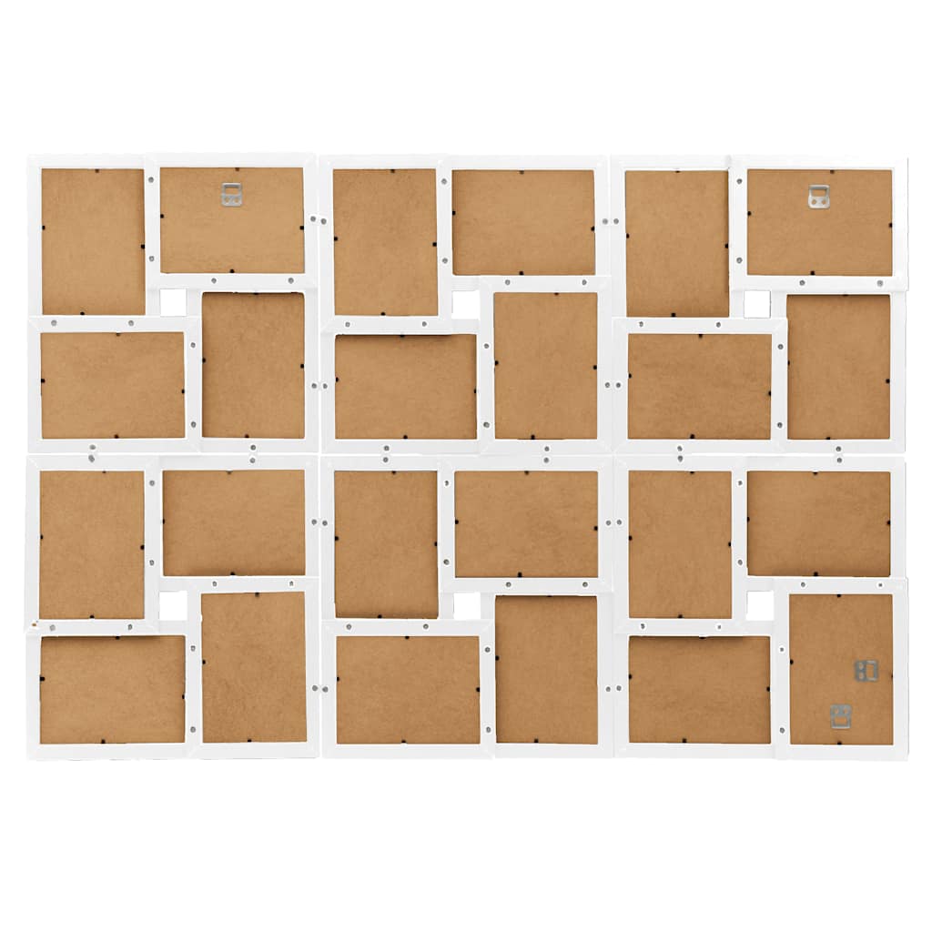 Okvir za 24 fotografije (10 x 15 cm) bijeli MDF