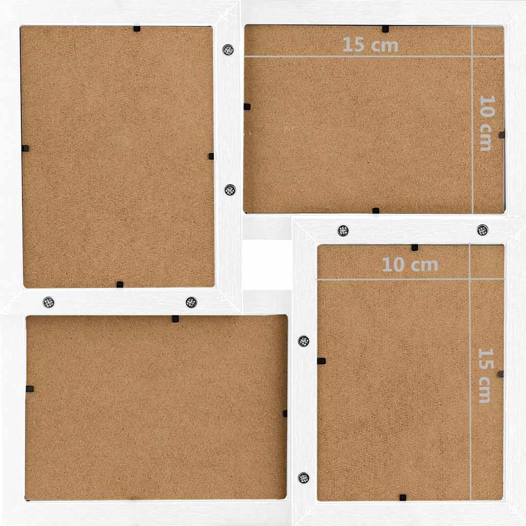 Okvir za 24 fotografije (10 x 15 cm) bijeli MDF