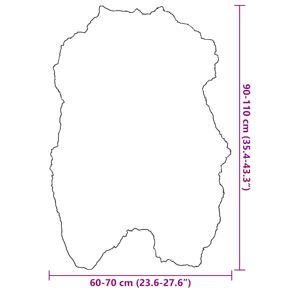 Navlaka za stolicu od islandske ovčje kože krem 70 x 110 cm