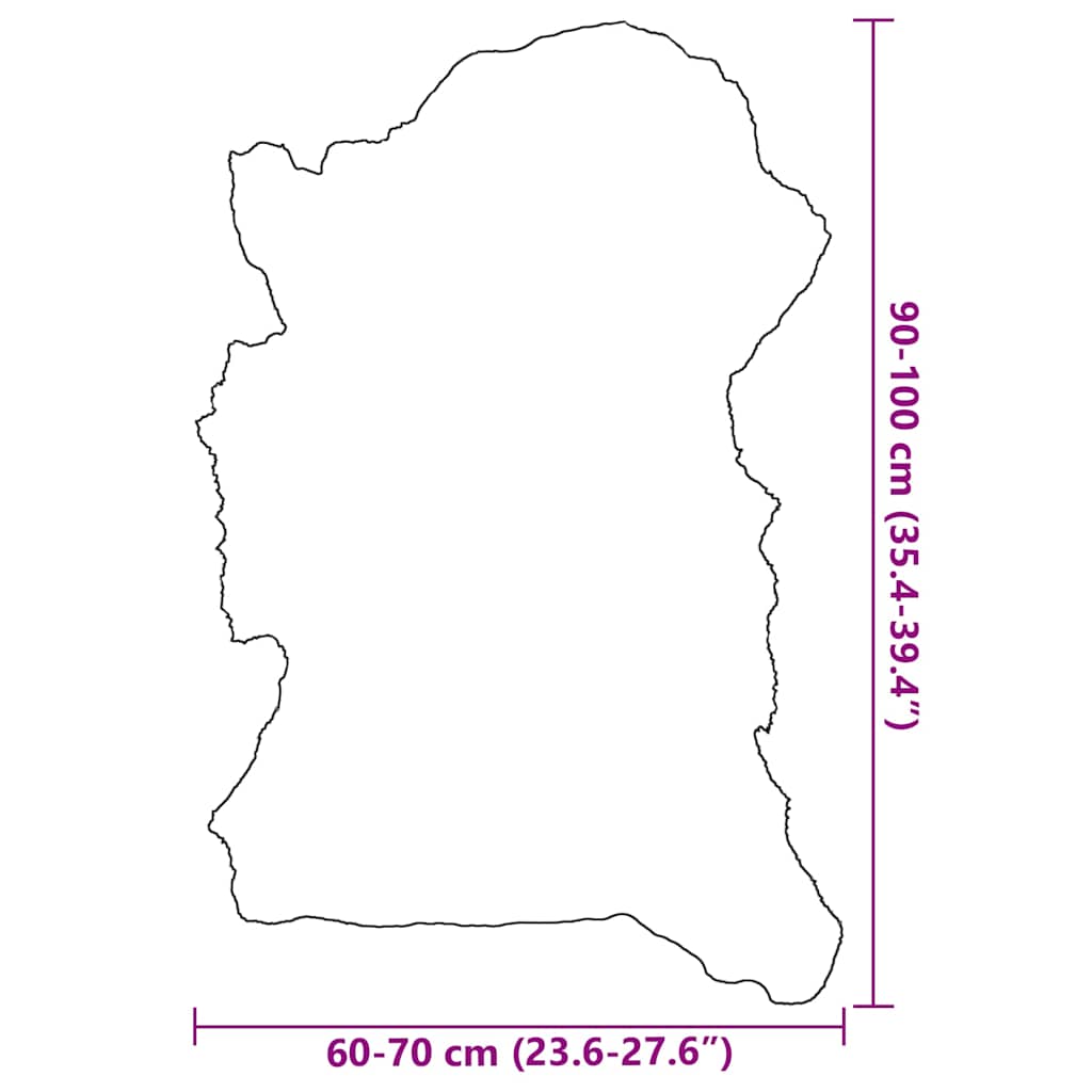Ovčja koža šarena (60-70) x (90-100) cm