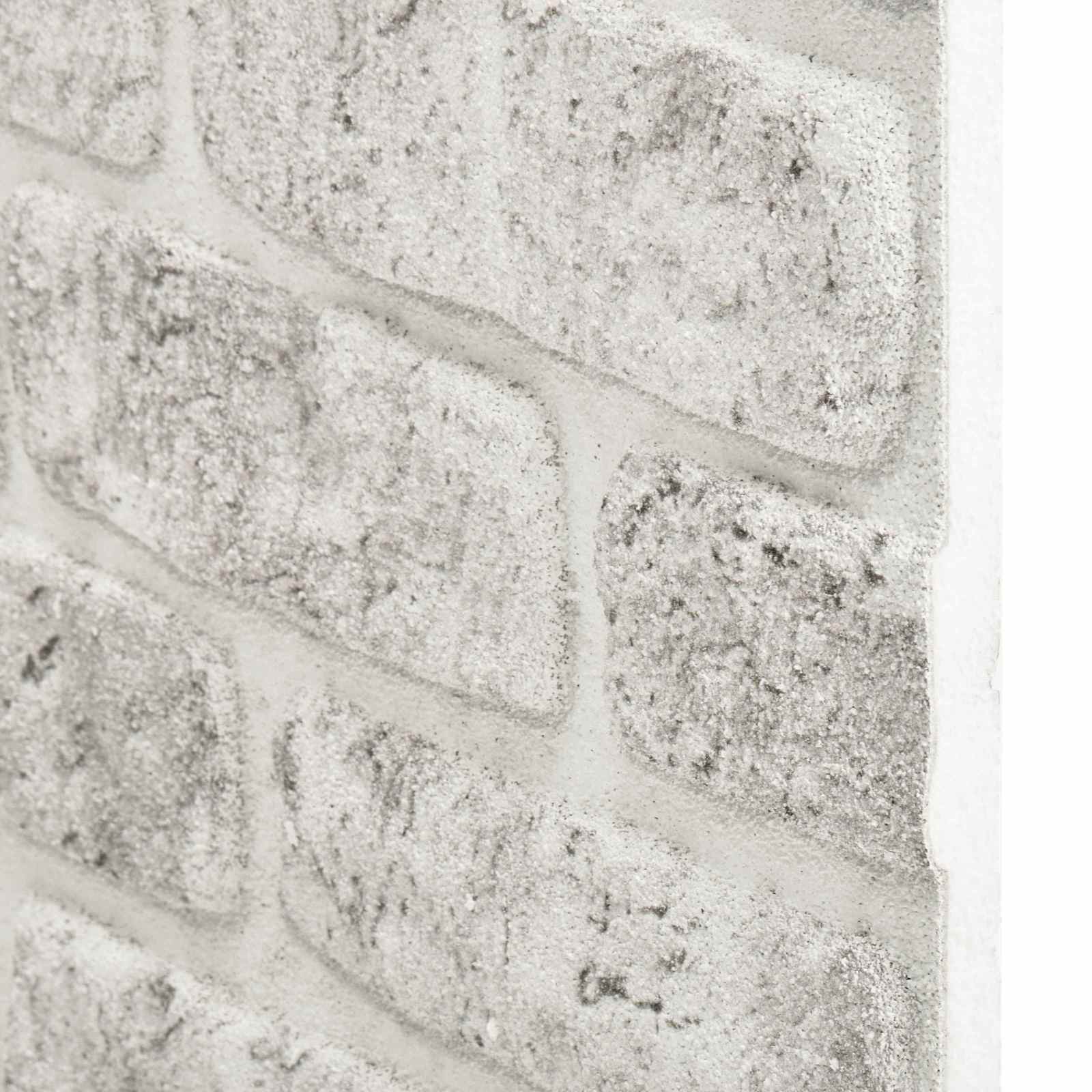 Zidne panele 10 pcs Svjetlosiva 100 x 50 cm EPS pjena