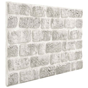 Zidne panele 10 pcs Svjetlosiva 100 x 50 cm EPS pjena