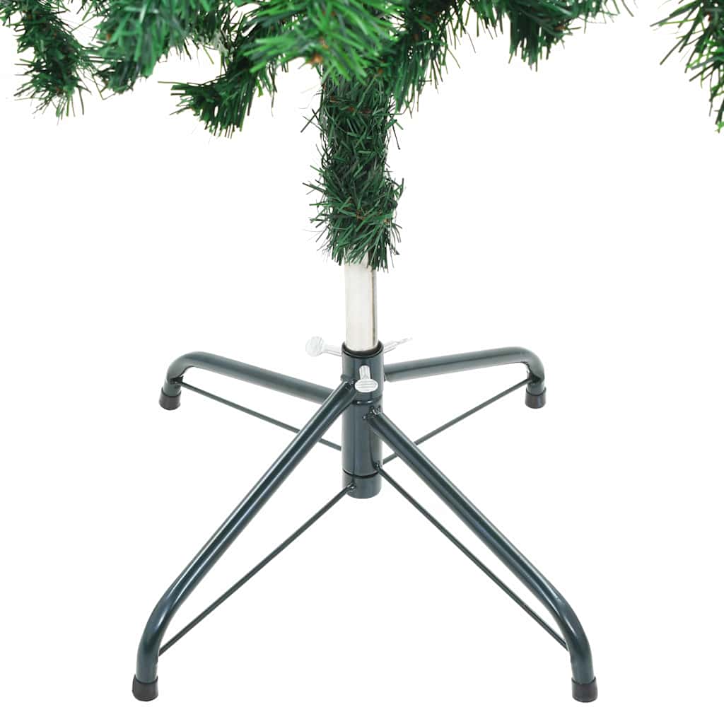 Umjetno osvijetljeno božićno drvce s kuglicama 150 cm 380 grana