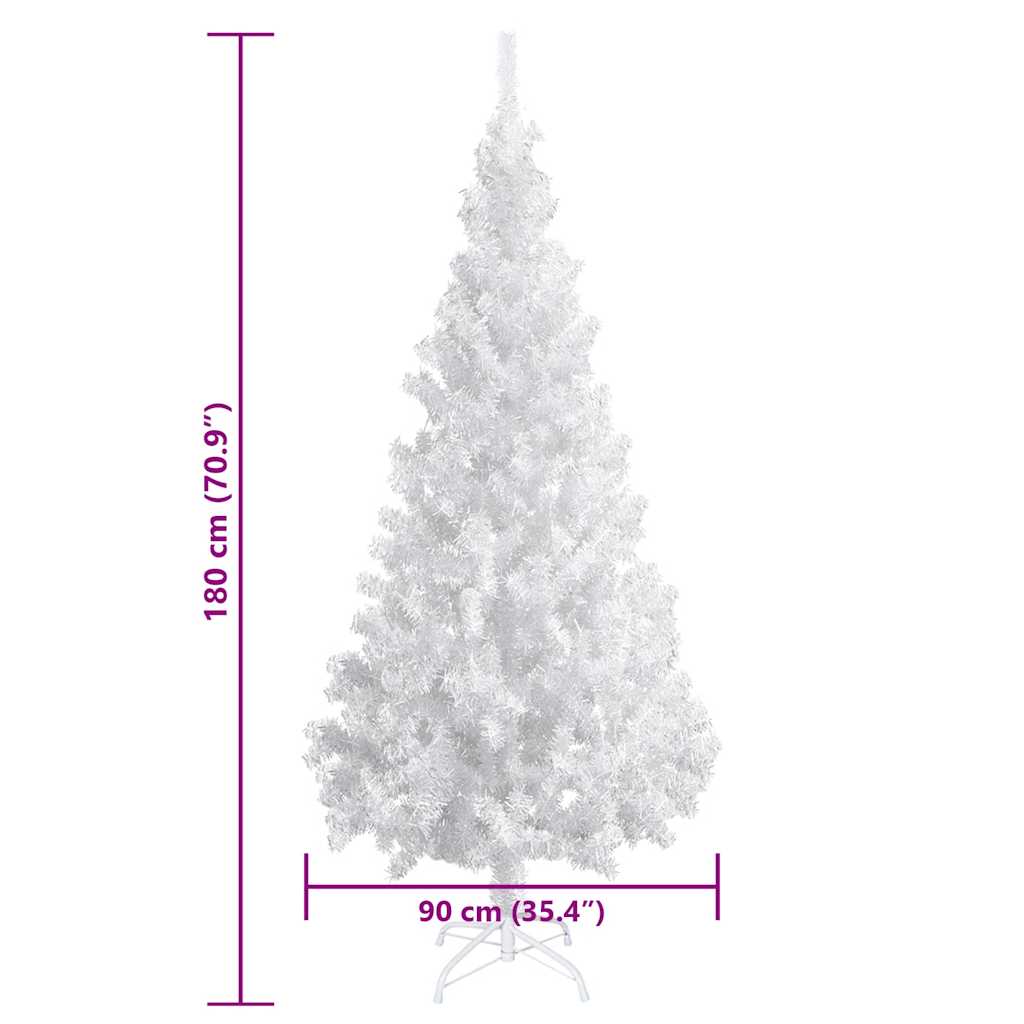 Umjetno osvijetljeno božićno drvce s kuglicama 180 cm 620 grana