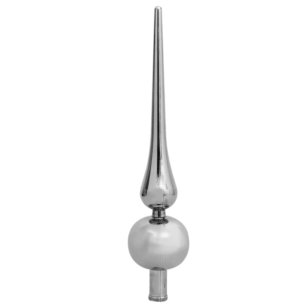 Umjetno osvijetljeno božićno drvce i kuglice bijelo 210 cm PVC