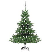 Umjetno drvce kavkaška jela LED s kuglicama zeleno 150 cm