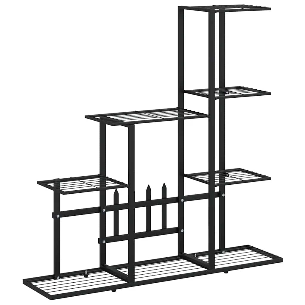 Stalak za cvijeće 94,5 x 25 x 88 cm crni metalni